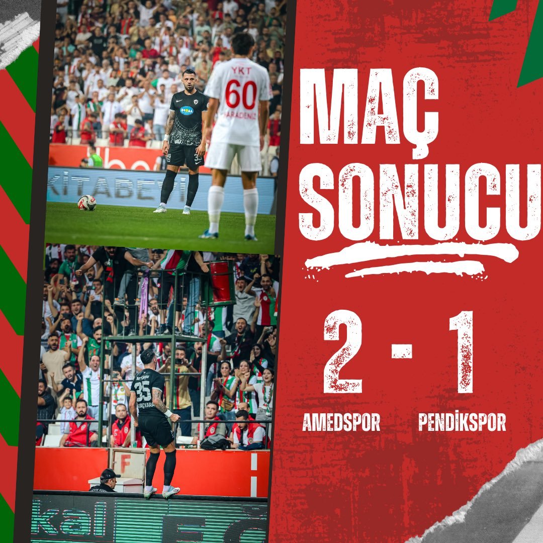 Amedspor'dan son dakikada gelen galibiyet