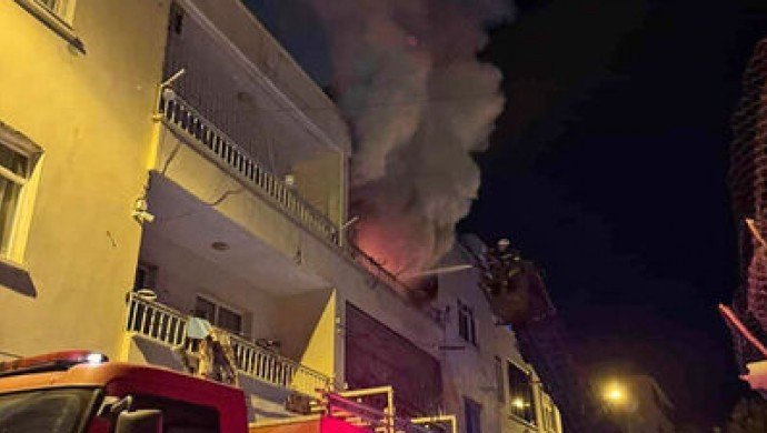 Bismil'de yangın: 1 ölü, 2 yaralı 