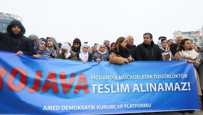 Diyarbakır Dağkapı Meydanı’ndan “Kobani yine kazanacak” mesajı