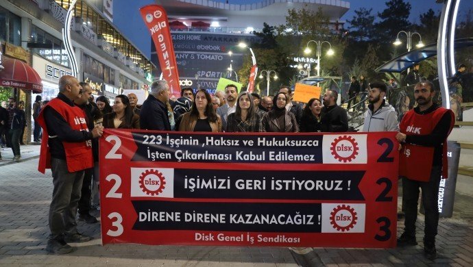 Direnişçi işçilerden 100’üncü günde yürüyüş