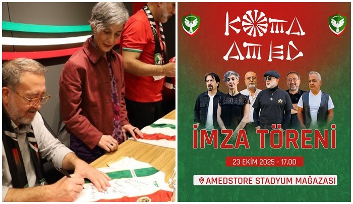Koma Amed, Amedspor taraftarlarıyla imza etkinliğinde