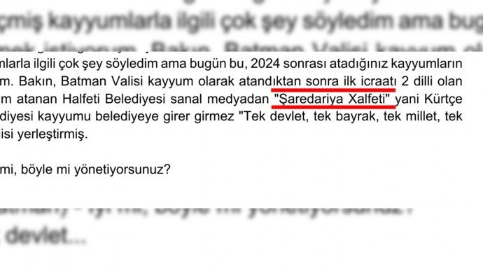 Kürtçe Meclis tutanaklarına girdi: Şaredariya Xalfetî