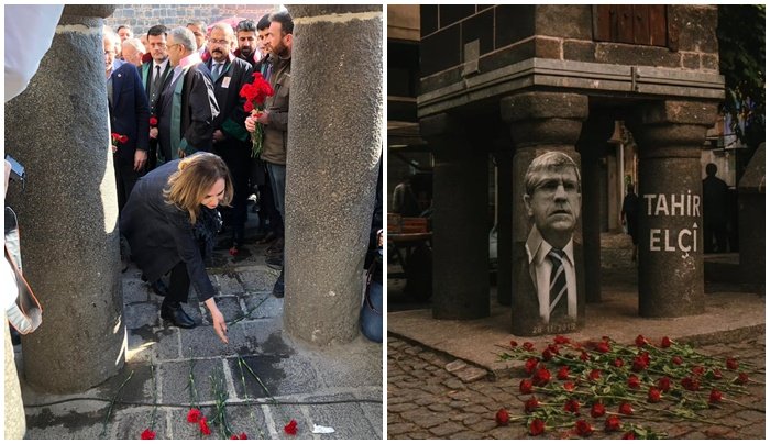 Diyarbakır Dört Ayaklı Minare’de Tahir Elçi için 10’ncu yıl anması 
